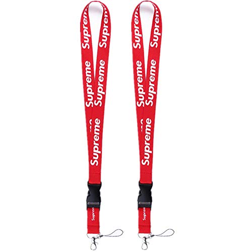 Neck Lanyard 2 Pack, ID Badge Holder Fashion Street Lanyard Key Chain Keychains Strap for Phone Keys Badge Holders with Quick Release Buckle-(Fast Delivery)