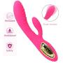 Electric Dual Motor Magic Vibrating Dildo, Personal USB Rechargeable Waterproof Vibrator With 10 Vibration Modes For Women and Couples