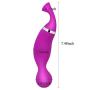 ARIRRA Licking Vibrator Tongue Oral Sex Toy Vibrator Blow Job Wand Massager 12 Speed Vibration and Suction