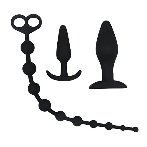ARIRRA 3PCS Anal Plug Set Silicone Anal Pleasurable Butt Plug Sex Toy for Beginners ARIRRA 3PCS Anal Plug Set Silicone Anal Pleasurable Butt Plug Sex Toy for Beginners