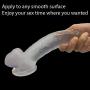 8 Inch-Dildò With Powerful Suction Cup For Hands-Free Play Safe and Healthy Transparent