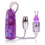 CalExotics Dual Bunny Teaser - Double Bullet Vibrator with Rabbit Tickler - Sex Toys for Couples - Adult Vibe Eggs Massagers - Purple