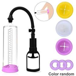 Male Enlarge Massager Pump,YUECHAO Penis Pump Penis Enlargement Vacuum Pump for Extended Erection Larger Girth Prolonged Fun Waterproof Sex Toy Penis Enlarger with 3 Penis Ring