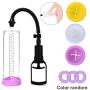 Male Enlarge Massager Pump,YUECHAO Penis Pump Penis Enlargement Vacuum Pump for Extended Erection Larger Girth Prolonged Fun Waterproof Sex Toy Penis Enlarger with 3 Penis Ring