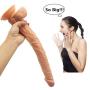 Womens 15.7 Inch Suction Cup Silicone Soft-Ďîldɔ, Realistic Texture and Real Touch Toys