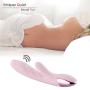 AUXFUN Waterproof Rabbit Vibrator with Heat, Rechargeable Silicone Personal Massager Dual Motor 10 Speed for Woman