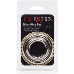 California Exotics Silver Ring, 3-Piece Set