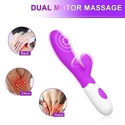 Portable 30-Speed Vibrating Silicone Waterproof Ràbbit Ví-Bra-tó-rs Dual Vibration Home Personal Fitness Massage