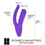 Silicone Double Penetrator Realistic Vibrating Dildo for Anal and Vaginal Penetration Powerful Vibrations Adult Sex Toy Vibrator