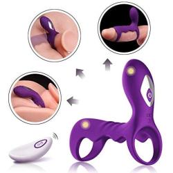 Multi Speeds Vebreting Ring Waterproof Rings Toy for Male Couples Wireless Remote Control