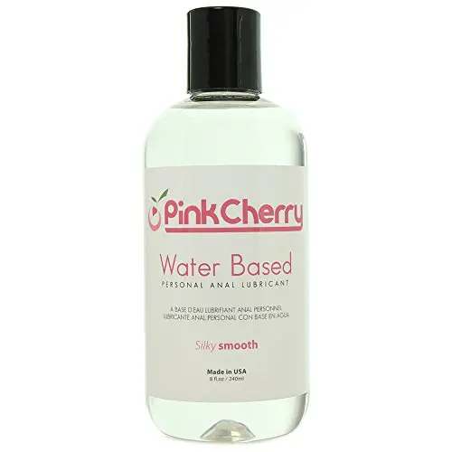 PinkCherry Water Based Anal Lubricant in 8 Ounces - Unscented Unflavored Latex Safe Personal Lube PinkCherry Water Based Anal Lubricant in 8 Ounces - Unscented Unflavored Latex Safe Personal Lube