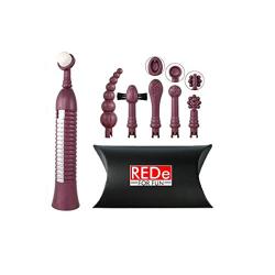 Eroscillator Sensual Massager in Purple with Exclusive REDe for Fun Lube Sample Packets (Top Deluxe)