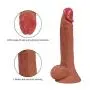 Double Layered Silicone Dildo, ANFEI Hyper Realistic Premium Penis Sex Toy with Suction Cup, Insertable 7.48 inches/Width 1.77 inches