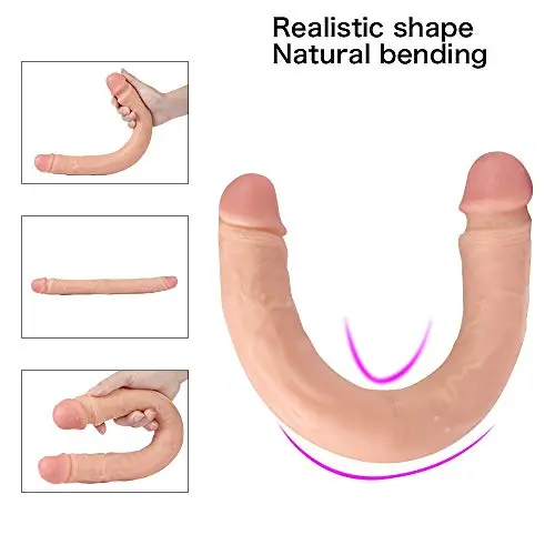 Vibrant Double-Headed Wand Skin Touch Real Experience Interactive Relaxation Massager Waterproof Easy to Clean Scene Props Vibrant Double-Headed Wand Skin Touch Real Experience Interactive Relaxation Massager Waterproof Easy to Clean Scene Props