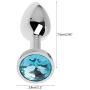 RITER Small Size Metal Crystal Amal Plug Adult Six-Toys for Men Women Beginners