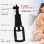 Male Handheld Pennis Vacuum Suction Pump with Pressure Gauge and Quick Release Valve 11 inch Tshirt Air Pressure Massage Device psbibra