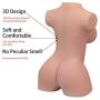 Movitip Sex Doll Male Masturbator Pocket Pussy Female Love Doll Torso with Tight Vagina Anal, 3D Lifelike Real Love Doll Torso with Metal Skeleton, Soft Ass Adult Sex Toy (15x9.4x5.1 Inches.11 lb)