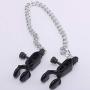 Foreen Metal Nipple Clamp Brest Labia Clips with Chain, Sex Toys for Women, Men, Couples, Lovers