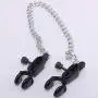 Foreen Metal Nipple Clamp Brest Labia Clips with Chain, Sex Toys for Women, Men, Couples, Lovers