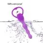 Vǐbrate 3D Fun Toys For Women Anales Trainer Massage Toy， Vib Anales Beads Silicone Trainer Fun Toys for Beginners and Advanced Users Purple By ALBK