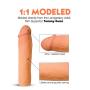 TOPCO SALES Tommy Gunn Be Him Cyberskin Penis Extension, Cock sleeve, Size and pleasure Enlager&Enhancer, Proven body-safe Stretchy Material, Ultra-soft, Water-based Lube Applicative for Men & Couple