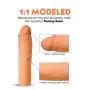 TOPCO SALES Tommy Gunn Be Him Cyberskin Penis Extension, Cock sleeve, Size and pleasure Enlager&Enhancer, Proven body-safe Stretchy Material, Ultra-soft, Water-based Lube Applicative for Men & Couple