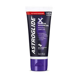 Astroglide X, Premium Waterproof Silicone Gel Personal Lubricant, 3 oz