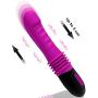 G-Spot Vibrator Dildo Vibrator, Proxoxo Realistic Flexible Stretch Penis Vibrator, Vaginal Clit Stimulation Anal Play Sex Toys with 10 Vibration Modes, 3 Stretching-Modes Waterproof USB Rechargeable