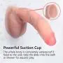 Hyper Realistic Ultra-soft silicone Dildo Lifelike Vein Superior Penis Dual Layer Liquid Silicone Bendable Penis with Suction Cup Adult Sex Massage Masturbation Toys for Women 8.8 inch (Natural Flesh)