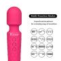 Powerful Strongest Quiet Waterproof magic Vibrating Wand Electric Massager Upgrade Cordless 8 Multi-Speed 20 Vibration Modes use for back waist foot Hand Pains&Sports Recovery Relieves fatigue Stress
