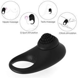 ZEMALIA Ceres Penis Rings Whisper Quiet Cock Rings Wireless Vibrating Ring Rechargeable 10 Mode Vibrator 100% Waterproof Sex Toys for Men & Women