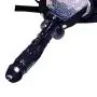 MXYLYM9 Relaxing Stick, Strap Pants Artificial Powerful Big Waterproof Big Head Health Bendable Suction Cup Base PVC+ Artificial Leather Pants Leopard Black (L:9.45inch, W: 1.89inch)
