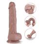 Dildo Sex Toy for Women, SHEQU 8.6inch Realistic Penis Cock with Suction Cup Silcone Dong with Balls Adult Toys for Vaginal G-spot and Anal Masturbation Waterproof