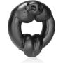 Oxballs Zwart Cock Ring Dog, Black, 67 Gram