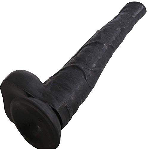 Mkxiaowei Giant Dildo, Realistic Dildo Penis Powerful Sucker, Very Flexible and Realistic Big Man Penis, Glans and Testicles, Real Penis Copy of The Penis, 40.5 cm