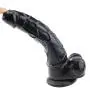 Sex Talk 3PC Black Dildo Vibrator And Anal Waterproof Flexible Huge Penis With And Strong Suction Cup Sex Product Toy For Women