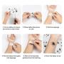 LessMo Halloween Spider Stickers, 10 Sheet Spider Web Tattoo Sticker, Face Arm Back Wrist Body Stickers, Waterproof, Temporary, for Adult Kids, Halloween Party, Costume Cosplay Accessories