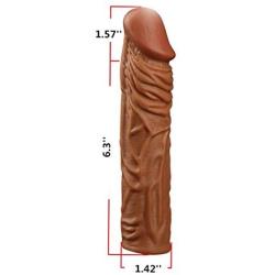 Male Pleasure Sleeve Girth Enhancer Ring Extension Women Stimulation