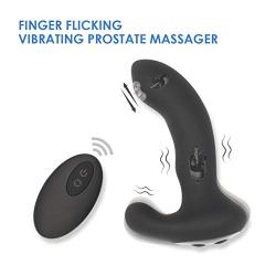 Prostrate Massage for Men YORNIGHT Silicone Sex Toy with 2 Powerful Motors 10 Stimulation Unisex P Spot Vibrator Anal Pleasure Rechargeable Wireless Remote Control Finger Flicking