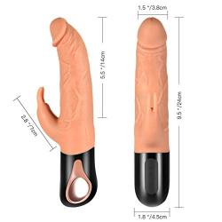 UTIMI Thrusting G-spot Vibrator Rechargeable Realistic Dildo with 8 Vibration Sex toys for Women