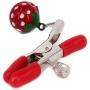Eastern Delights Elite SM Screw Breast Nipple Clamps Vice, Strawberry Style Bell