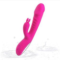 Waterproof Handheld Clitoris Stimulation Rabbit Vîb~rá~törs G-Spōt Rechargeable Multi Speed Vibe for Women and Couples