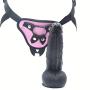MXYLYM9 Strǎpǒn Dǒngs, Such As A Raw Glans Penis Simulation Big Head Health Bendable Suction Cup Base PVC+ Artificial Leather Pants (L:23cm, W: 5.5cm) Black