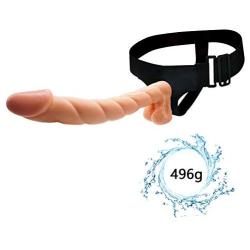 Quiet Power 12in Extra Huge Size Massager for Women Men Discreet Package - Péggîng Stráp ôn Only Sold by CFKTY (Beige)
