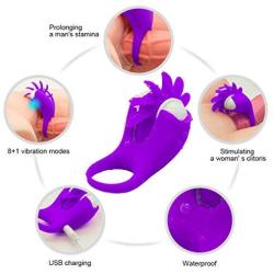 Pennis Rings for Pump Waterproof Rechargeable Vibrating Toy Adult Male Couples Multiple-Modes for Longer Lasting or Stimulator Six Toys for Men Sucking, Tshirt