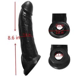 Silicone Cóndom Reusable Pênnís Sleeve Enlargement Toys for Men Chástity Clítoris Stímulator Pênnís Rings x2