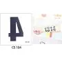 50 Sheets Numbers Finger Neck Face Temporary Tattoo Sticker DIY Body Art