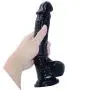 HYLHYL3-F Hāndhēld Portable Simulated Toy Flexible Vibration Thrust Large Toy Black Color PVC Material (9.25 Inch/23.5cm) HYLHYL3-F Hāndhēld Portable Simulated Toy Flexible Vibration Thrust Large Toy Black Color PVC Material (9.25 Inch/23.5cm)