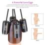 Male Masturbation Bullet Vibrator Penis Massager with 10 Vibration Modes for Male Masturbators,4 Vibrating Eggs,1 Water-Based Lube,TPE Glans Sleeve