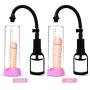 Male Enlarge Massager Pump,YUECHAO Penis Pump Penis Enlargement Vacuum Pump for Extended Erection Larger Girth Prolonged Fun Waterproof Sex Toy Penis Enlarger with 3 Penis Ring